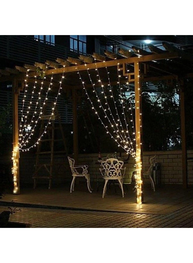 سلسلة أضواء LED بطول 50 مترًا للزينة - سلسلة أضواء خرافية بخمس وظائف (ثابتة، وامضة، ومتموجة) زينة رمضان - Image 2